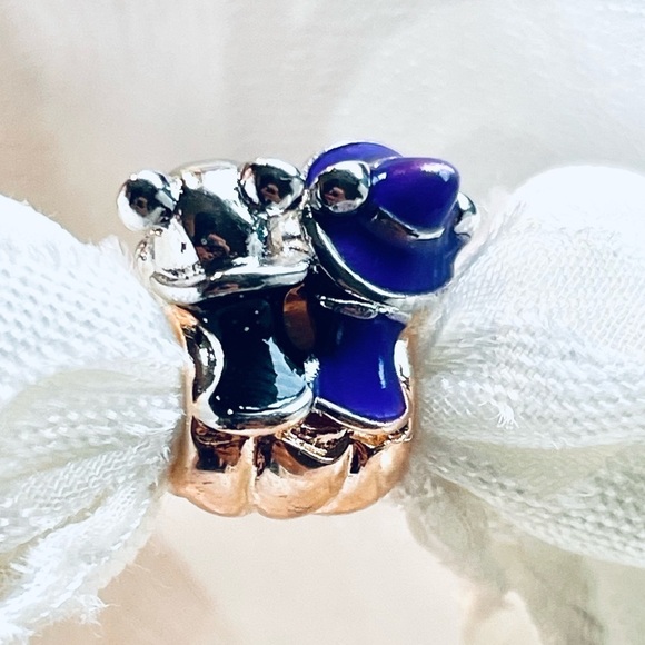 🎃 NWOT Mickey & Minnie Mouse Halloween Pumpkin Charm 🐭 - Picture 4 of 13